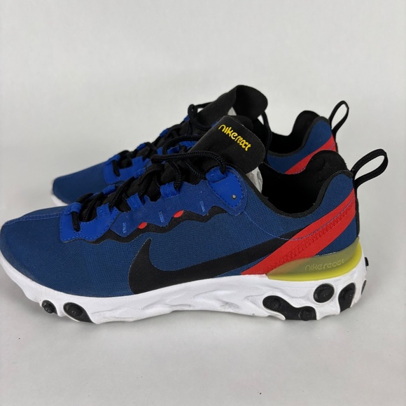 Nike, React, Mid Run, Blue Shoes, Size 8 - Picture 6 of 10